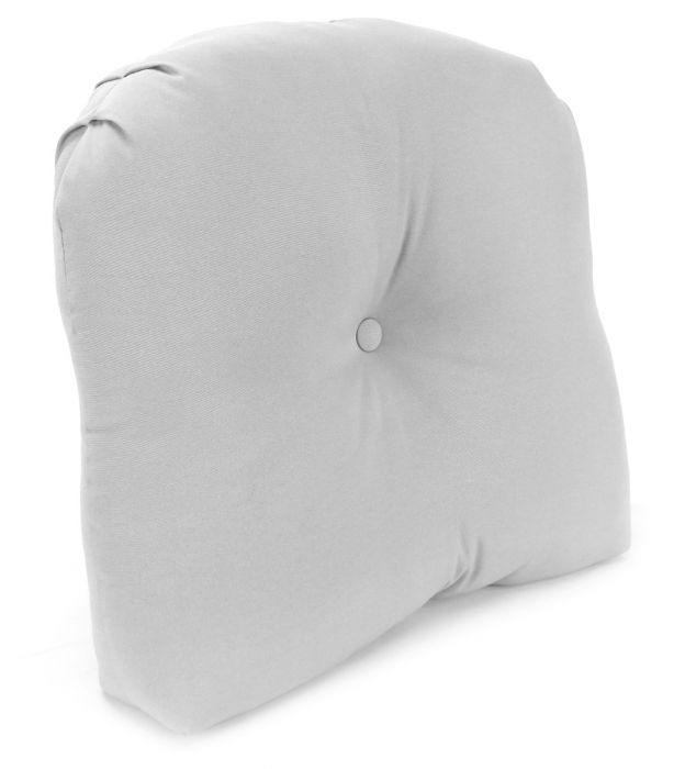 Tucked Corner Curved Back Cushion 7 Thick with Same Fabric Welt and Button