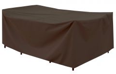 Rectangular Table and Chair Canvas Cover - Brown