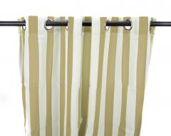 54" x 84" Khaki Stripe Curtain Panel