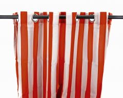 54" x 84" Rust Stripe Curtain Panel
