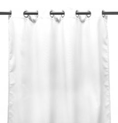 54" x 84" White Curtain Panel