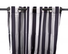 54" x 84" Navy Stripe Curtain Panel