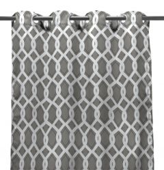 54" x 96" Cayo Gray Curtain Panel