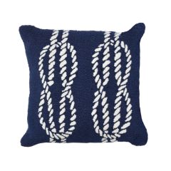 Liora Manne Frontporch Ropes Indoor/Outdoor Pillow Navy