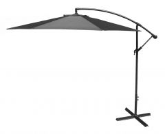 9.5' Solid Offset Cantilever Patio Umbrella Grey