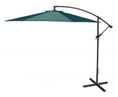 9.5' Green Solid Offset Cantilever Patio Umbrella
