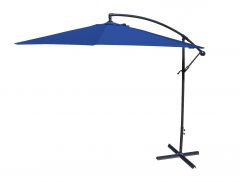 9.5' Royal Blue Solid Offset Cantilever Patio Umbrella