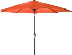 9' Orange Solid Octagonal Patio Umbrella
