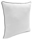 Outdoor Throw Pillow with Contrasting Fabric Welt