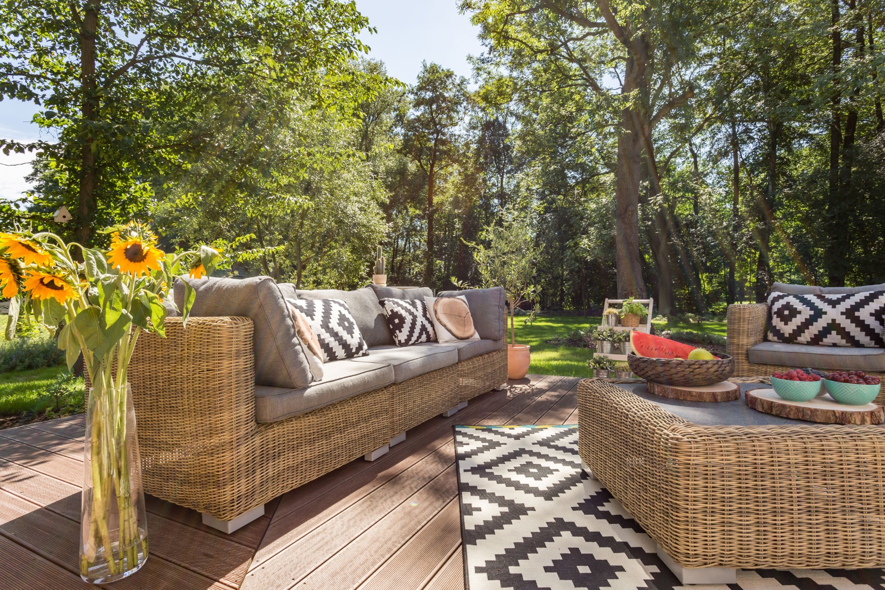 Colorful patio clearance cushions